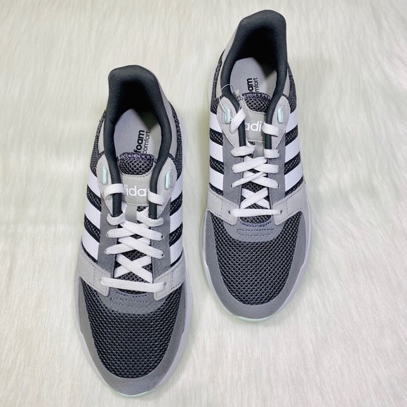 Adidas Run90s Sneakers Gray White Mint Green - Picture 3 of 9